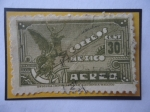 Sellos de America - M�xico -  Hombre Águila- Caballo Alado-Sello de 30 Ctvos. Color Oliva Oscuro. Año 1947.