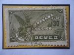 Stamps Mexico -  Hombre Águila- Caballo Alado-Sello de 30 Ctvos. Color Oliva Oscuro. Año 1947.