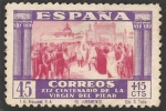 Stamps Spain -  XIX centenario de la venida de la virgen del pilar a zaragoza