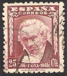 Stamps Spain -  II cent. del nacimiento de goya