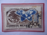 Sellos de America - M�xico -  10°Congreso Internacional de Abogados - X Conferencia I.B.A. 27-31-Julio 1964- Sello de 40 Ctvs. Año