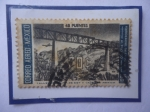 Stamps Mexico -  Ferrocarril de Chihuahua al Pacifico - 48 Puentes- Sellos de 70 Ctvos. Año 1961