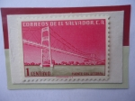 Sellos del Mundo : America : El_Salvador : Puente del Litoral ó Puente de San Marcos Lempa(en la carretera del Litoral)-Donado por Japón.