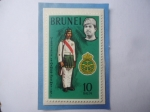 Sellos de Asia - Brunei -  Brunéi (Asia)-10°Aniversariodee Royal Brunei Malay Regimiento (1961/71)-Fuerza terrestre Reales de B