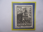 Stamps Romania -  Ciudad de Brasov (Pensilvania)- Basílica  Negra - Sello de 7,05 Lei Rumano Año 1972.