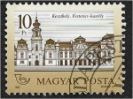 Stamps Hungary -  Castillos, Festetics Castle, Keszthely, papel con fibras fluorescentes