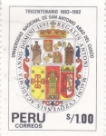 Stamps Peru -  ESCUDO UNIV.NAC.SAN ANTONIO ABAD DEL CUSCO