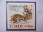 Stamps Romania -  Ispravile Lui Pascala-Las Hazañas de Pascala (libro) de Petre Dulfu (1856-1953)-Serie:Cuentos y Fabu