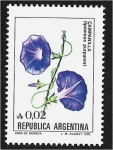 Stamps Argentina -  Flores Campanilla (Ipomoea purpurea)