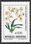 Stamps Argentina -  Flores Flor de Patito (Oncidium bifolium)