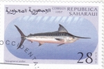 Stamps Morocco -  PEZ- Tetrapturus audas