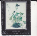 Stamps North Korea -  pintura
