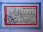 Stamps Germany -  Rotbenburg ob der Taubere - Baviera-Alemania- Serie: Turismo 1969.