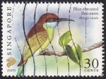 Stamps Singapore -  Merops viridis
