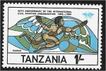Stamps : Africa : Tanzania :  40 años de la Organización Internacional de Aviación Civil. Ícaro