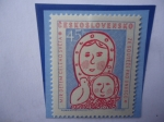Stamps Czechoslovakia -  Paz a los Niños de todo el Mundo - Concurso de la Unesco.