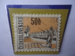 Stamps Czechoslovakia -  TELC - Citios de Checoslovaquia.