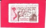 Sellos de Asia - Vietnam -  VOTACION Y MAPA