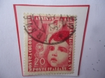 Stamps Italy -  Exposición de Campamentos de Verano y Guardería- Niño con los Brazos levantados