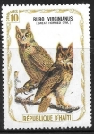 Stamps : America : Haiti :  Aves (cenicientas)
