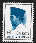 Sellos de Asia - Indonesia -  Presidente Sukarno