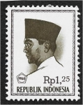 Stamps : Asia : Indonesia :  Presidente Sukarno