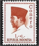 Sellos de Asia - Indonesia -  Conferencia de Nuevas Fuerzas Emergentes, Yakarta. Presidente Sukarno