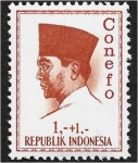 Stamps Indonesia -  Conferencia de Nuevas Fuerzas Emergentes, Yakarta. Presidente Sukarno