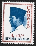 Stamps : Asia : Indonesia :  Conferencia de Nuevas Fuerzas Emergentes, Yakarta. Presidente Sukarno