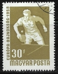 Stamps Hungary -  Campeonato Europeo de Tenis de mesa - 1958 - Budapest