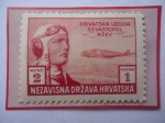 Stamps Croatia -  Estado Independiente de Croacia-Legión Croata Sebastopol Rzev-Piloto Sevastopol.