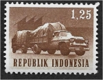 Stamps Indonesia -  Transporte y Comunicaciones. Camión y remolque