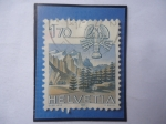 Stamps Switzerland -  Wetterhorn (3692m) Alpes Suizo- Signo Zodiacal de Cáncer- Sello de 1,70 fr.Suizo. Año1983.