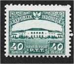 Stamps Indonesia -  Puntos de vista. Edificio de la oficina general de correos
