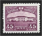 Stamps Indonesia -  Puntos de vista. Edificio de la oficina general de correos
