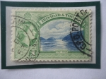 Stamps Trinidad y Tobago -  First Boca - Reina Elizabeth II.