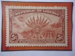 Sellos del Mundo : Africa : Liberia : 100Aniversario  de la Fundación de la Commonwealt de Liberia (1839-1939)h