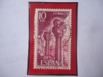 Stamps Spain -  Ed:2299- Real Monasterio de San Juan de la Peña-Botaya-Aragón- Pilares del Monasterio-Camino de Arag