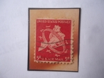 Stamps United States -  Mapa de 5 Distritos de la Ciudad de New York- Aniversario de Oro de la Ciudad de N.Y (1898-1948)