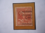 Stamps United States -  John Tyler (1790-1862) Décimo Presidente de Estados Unidos (1841)- Sello de 5 Cents. Año 1938. 