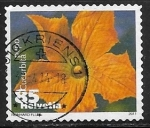 Stamps Switzerland -  Flores - Zucchini
