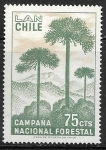 Stamps Chile -  Campaña Nacional Forestal - Araucaria