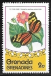 Stamps : America : Grenada :  Mariposas - Atlides polybe