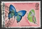 Stamps : America : Belize :  Mariposas - Thecla regalis