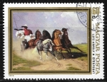 Stamps Hungary -  Coach and Five, Károly Lotz