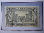 Sellos de Africa - Marruecos -  Gran Mesquita de FEZ el-Jdid (1276)- Serie:Monumentos 1923- Sello de 15 Ct. Marroquí.