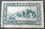 Stamps France -  MARRUECOS FRANCÉS 1933. kasbah Oudaïas, de Rabat