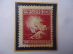 Stamps Peru -  Sobretasa para la Educacíon- Sello con Inscripción abajo:Thomas de Rue y Company Limited- 