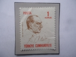 Stamps : Asia : Turkey :  Mustafa Kemal Ataturk (1881-1938)-Presidente (1923)-Padre y Fundador de la Rep. Turca.