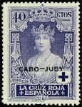 Stamps Morocco -  Cabo Juby 034 ** Cruz Roja.